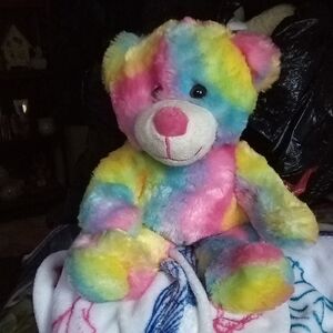 Rainbow Plush Teddy Bear